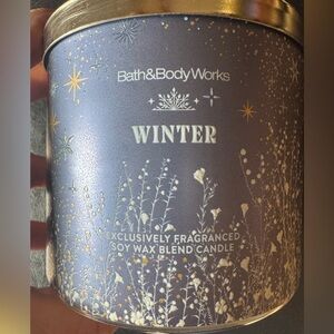 Bath & Body Works-WINTER-Metallic Navy & Gold Holiday Candle